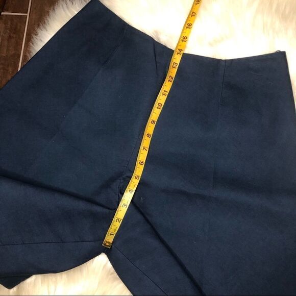Delpozo navy wide legged shorts sz 42 - Picture 7 of 9